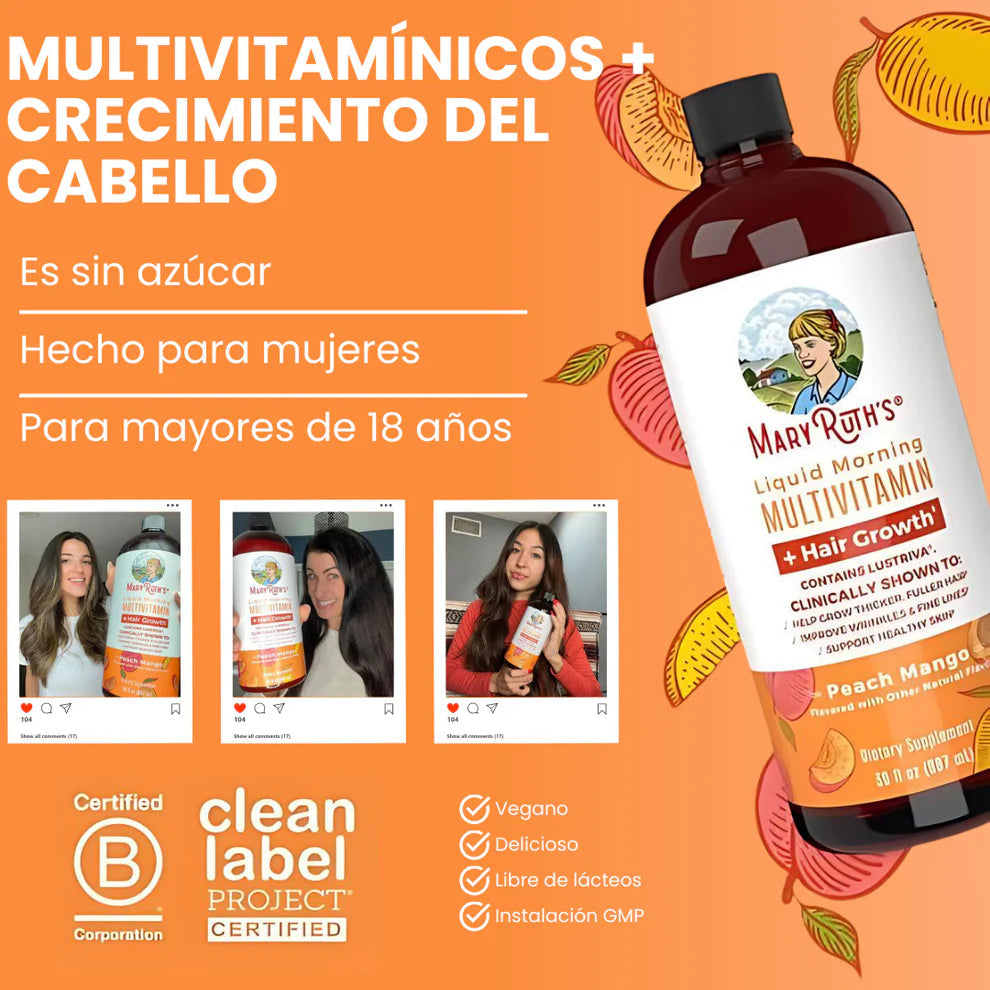 Multivitamina MARY RUTH`S: REVITALIZA TU CABELLO Y TU CUERPO