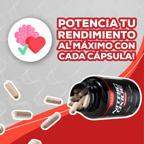 OXIDO NITRICO para Energía, Potencia y Rendimiento