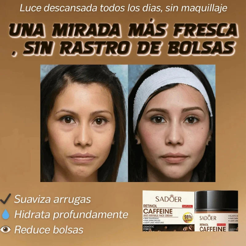 2x1 Crema hidratante antiarrugas con retinol y cafeina - primebox