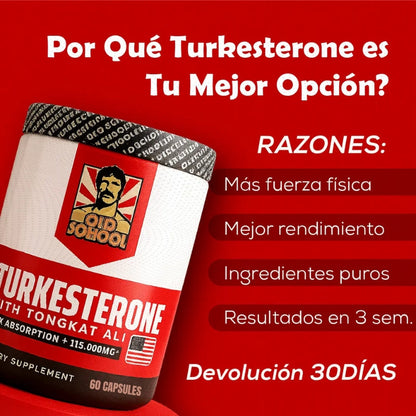Turkesterone Max Power || Tu fuente natural de potencia masculina.