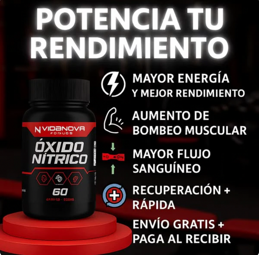OXIDO NITRICO para Energía, Potencia y Rendimiento