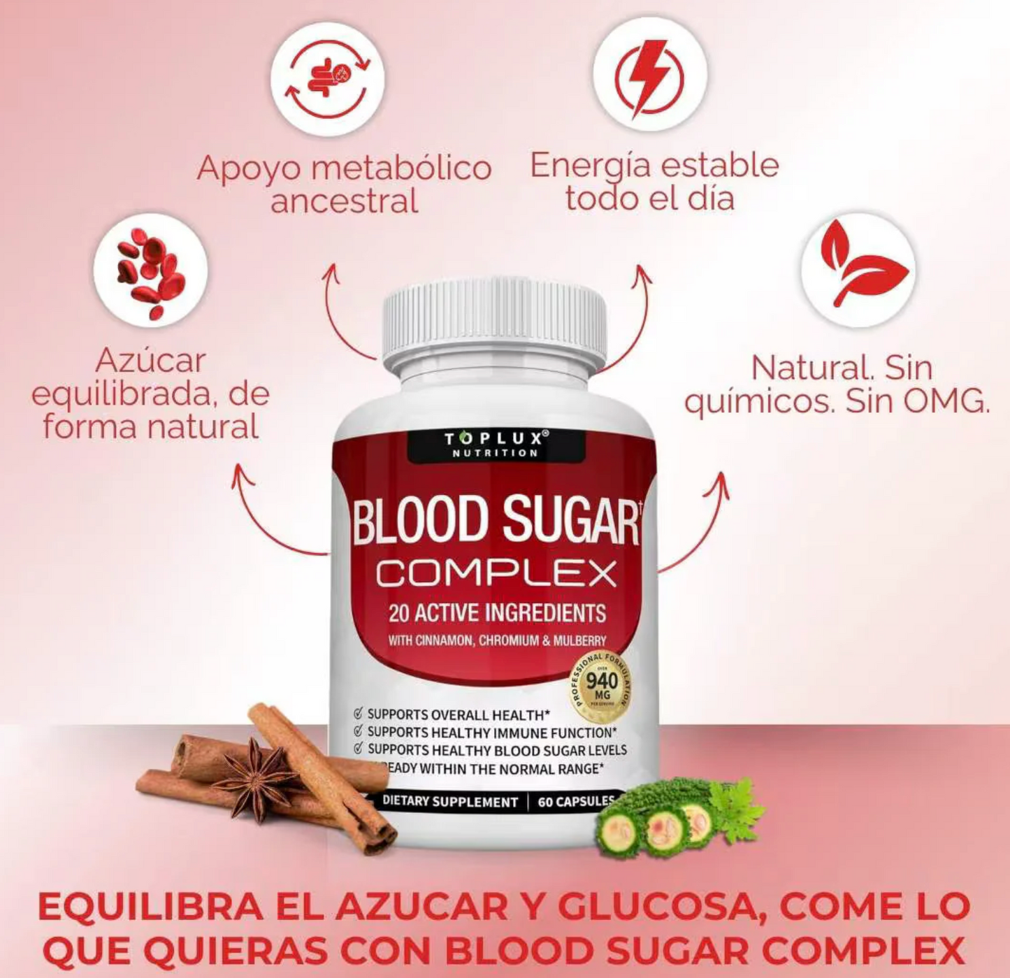 Blood Sugar – regula tus niveles de azúcar y mejora tu energía - OFERTA 2X1