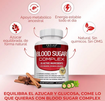 Blood Sugar – regula tus niveles de azúcar y mejora tu energía - OFERTA 2X1