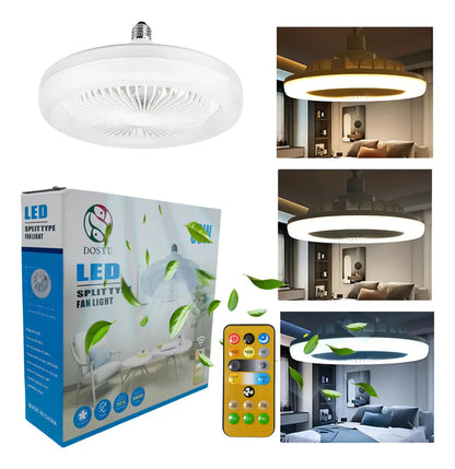 Lámpara Ventilador "AeroLight" de Techo LED con Control Remoto